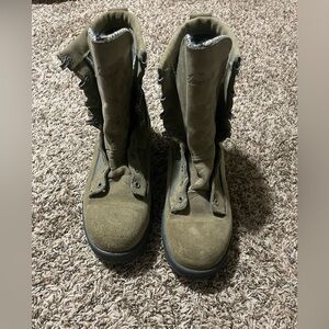 Sage green steel toe boots, 600 gram insulated. Brand new